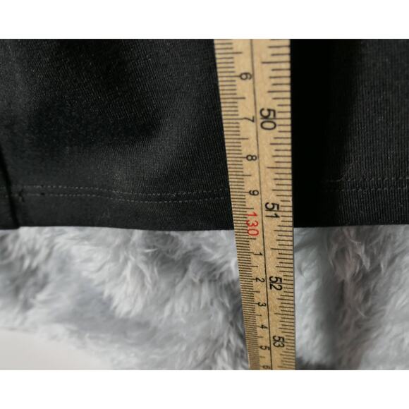 Michael Kors Jumpsuit Womens XS Black Wide Leg Leather Look Sleeves Pockets - Picture 9 of 14